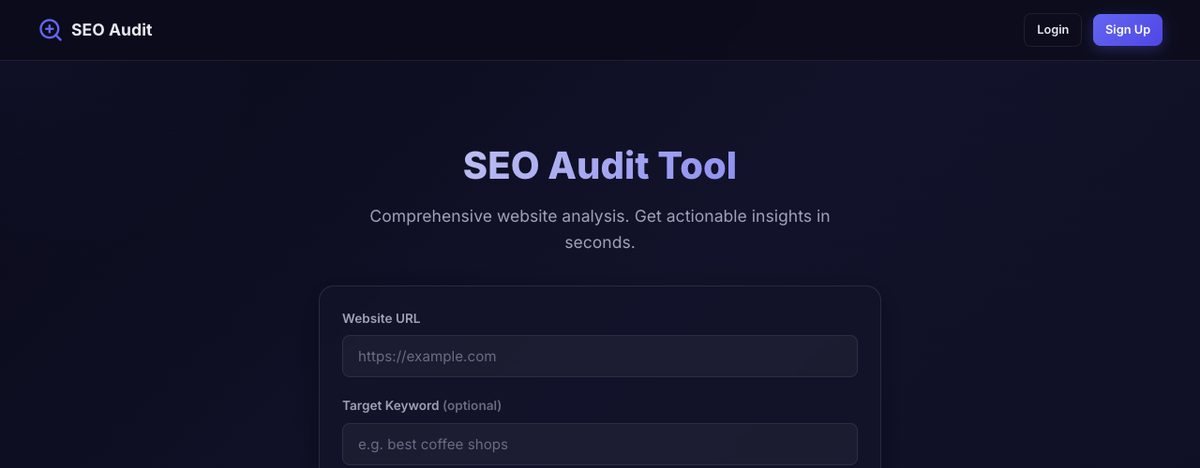 SEO Audit Tool